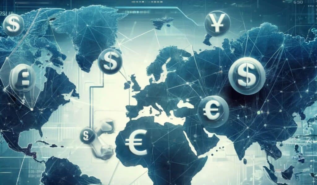 features of the global foreign exchange world globe