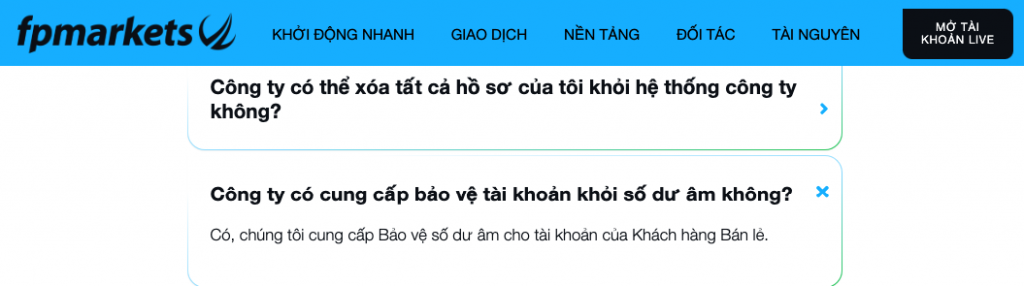 sàn môi giới FP Markets