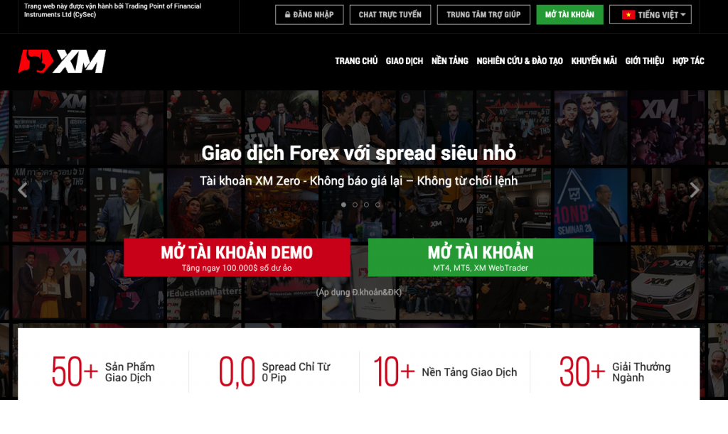 giao dịch cùng sàn môi giới xm