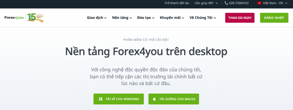 đăng ký tài khoản forex4you