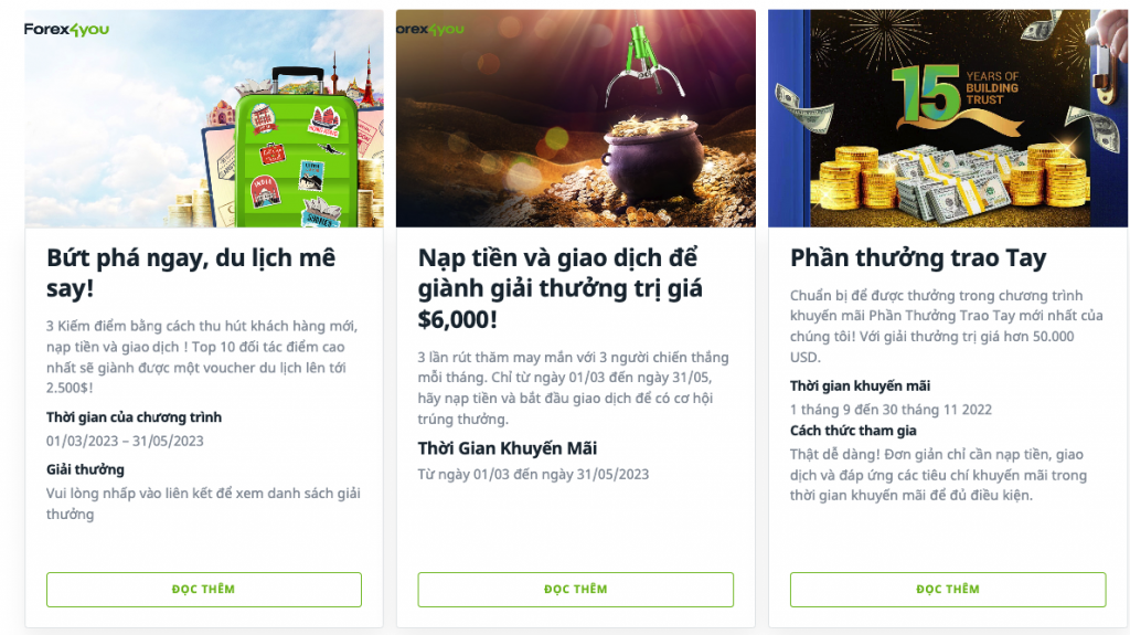 chương trình khuyến mãi forex4you