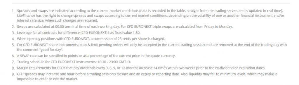 stocks terms and condition
