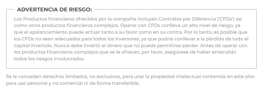 IQ Option - Warning ES