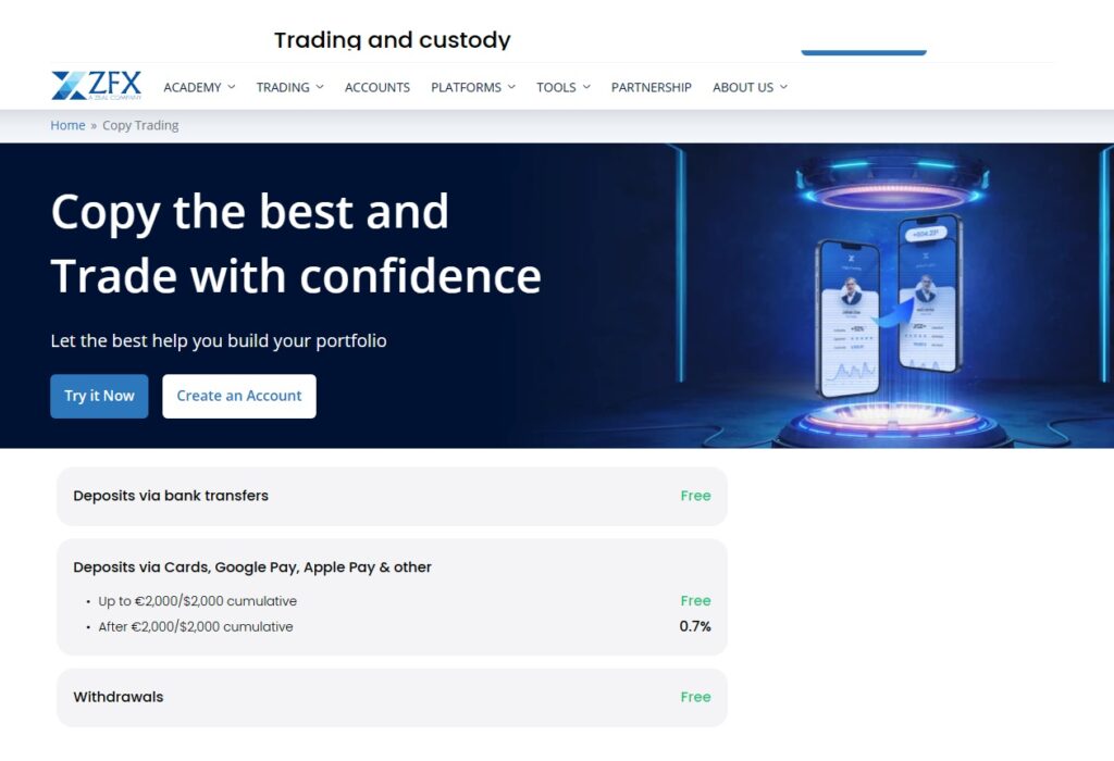 ZFX Copy Trading