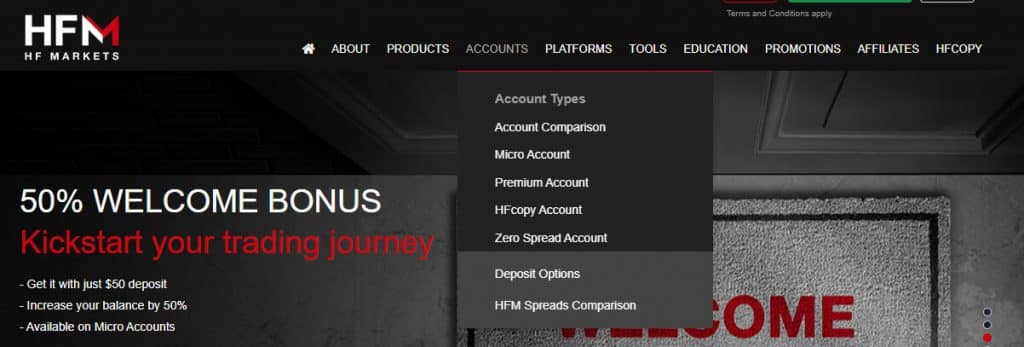 hfm welcome bonus