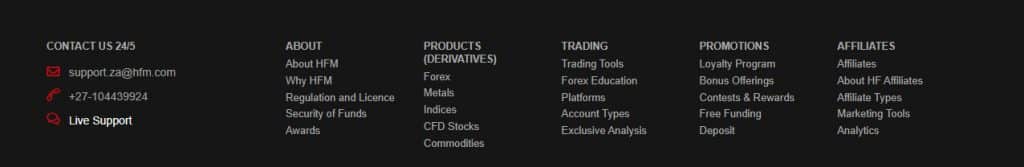 hfm footer