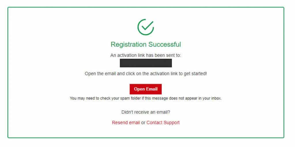 registration successfull