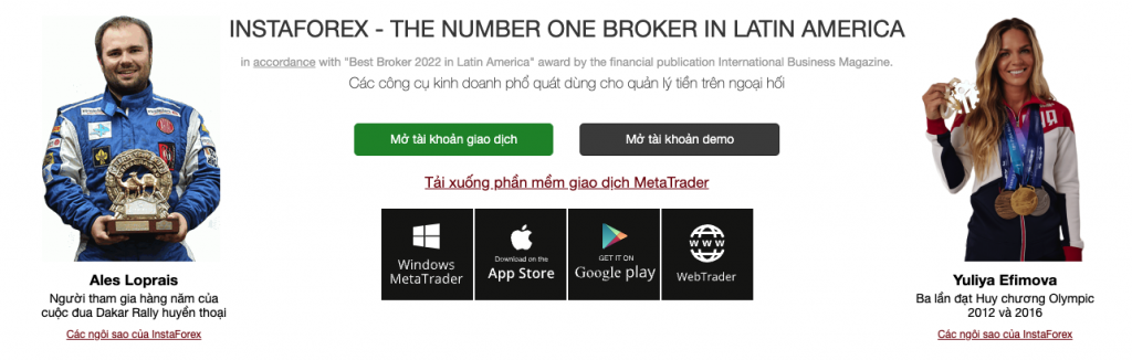 mở tài khoản cùng instaforex