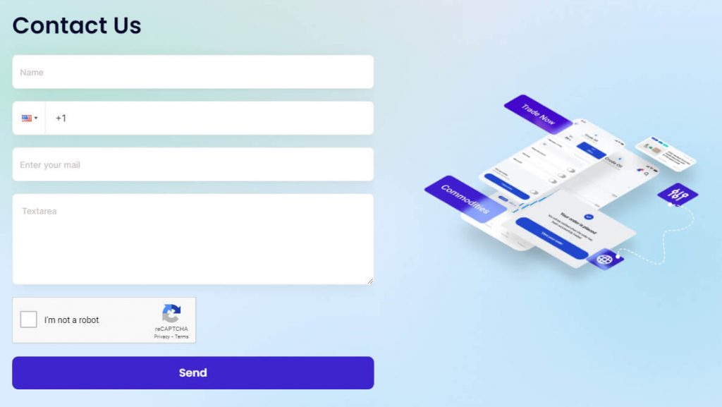 Traze Contact Us contact form