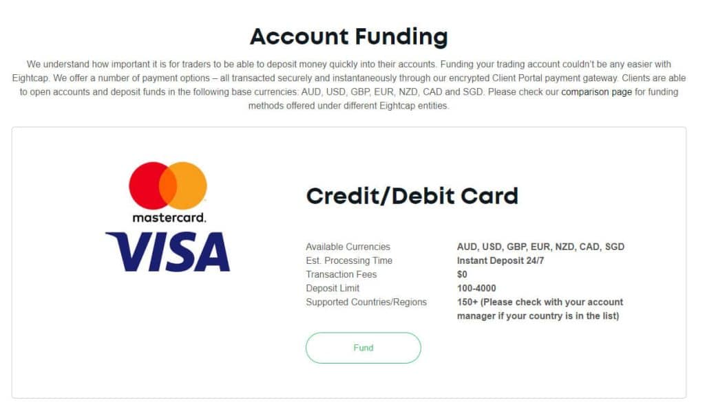 Deposit and Withdrawal