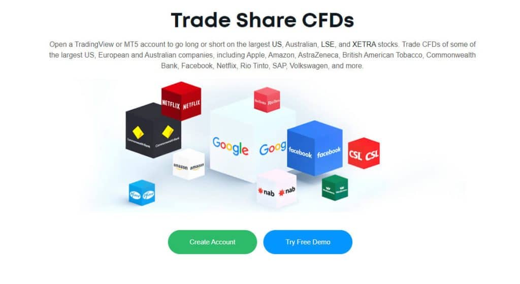 Trade share CFD's
