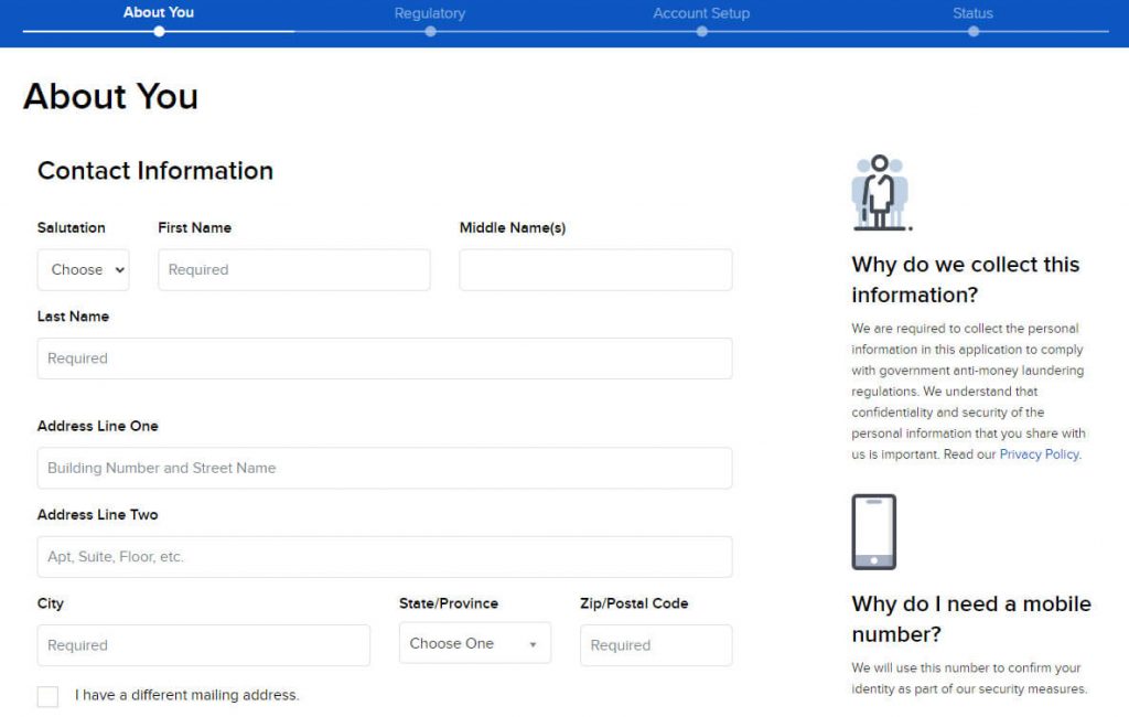 user needs to add Contact Information