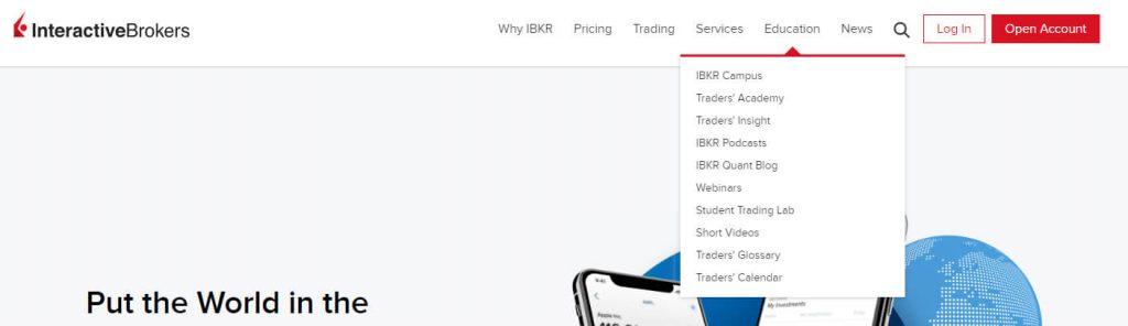 Interactive Brokers (IBKR) have education section