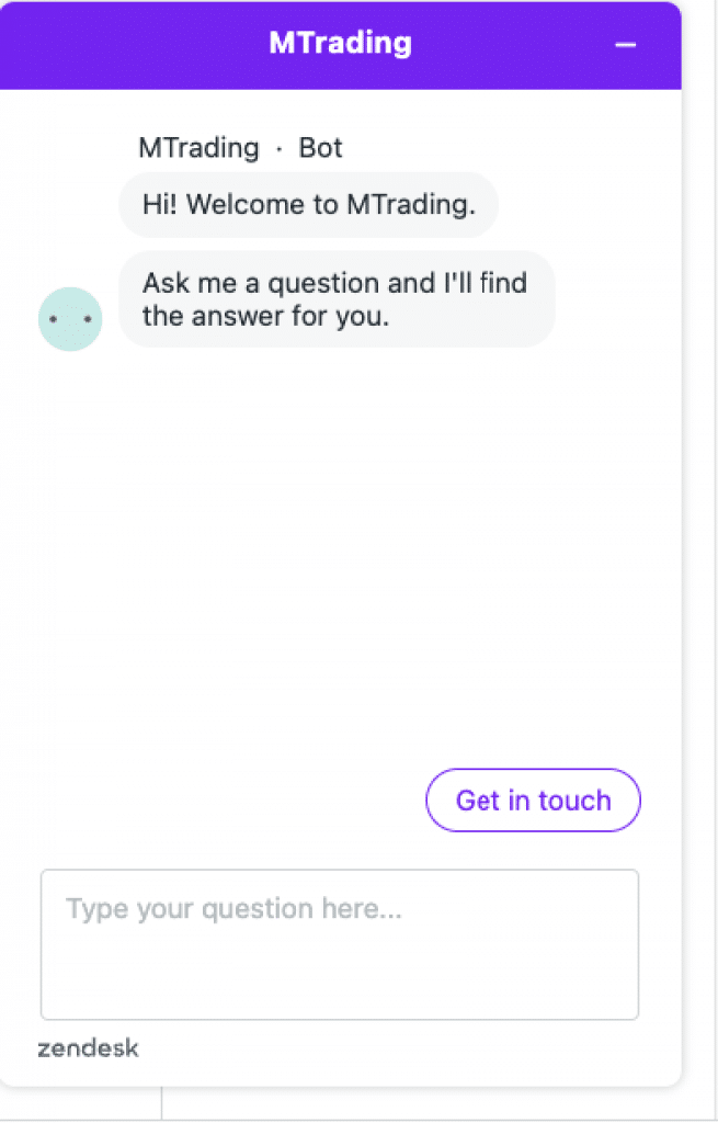 hỗ trợ khách hàng tại mtrading
