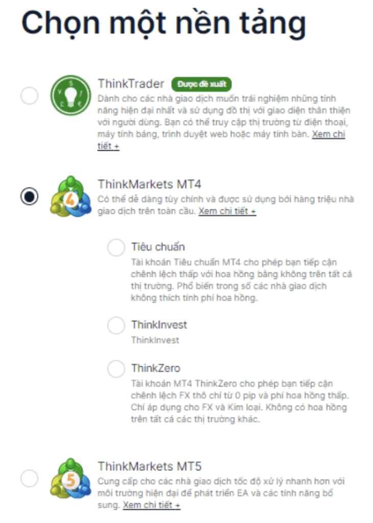 đánh giá sàn ThinkMarkets