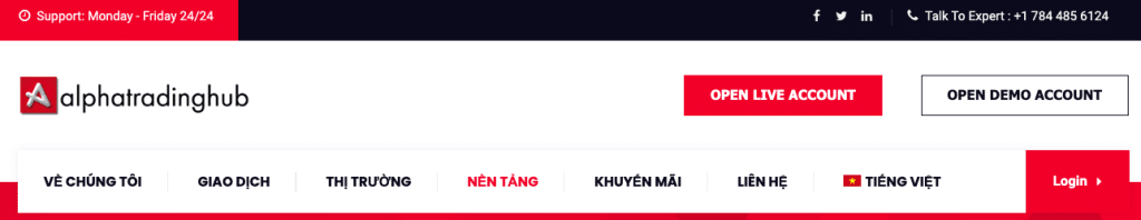 đánh giá sàn Alpha Trading Hub