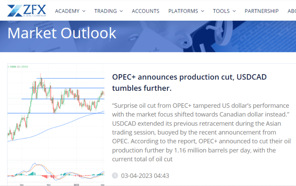 ZFX Market Outlook