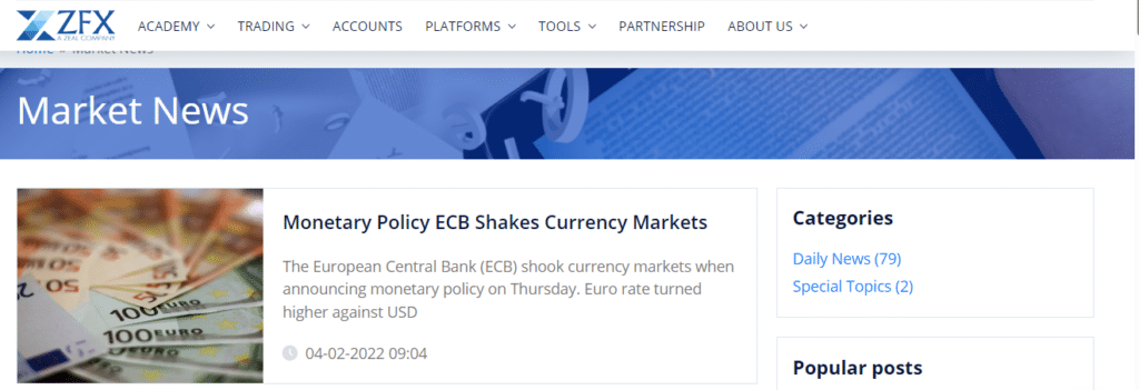 ZFX Market News