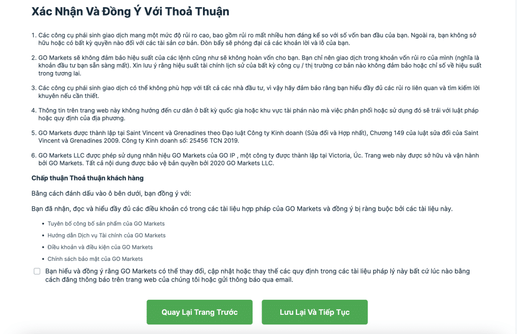 đánh giá sàn Go Markets