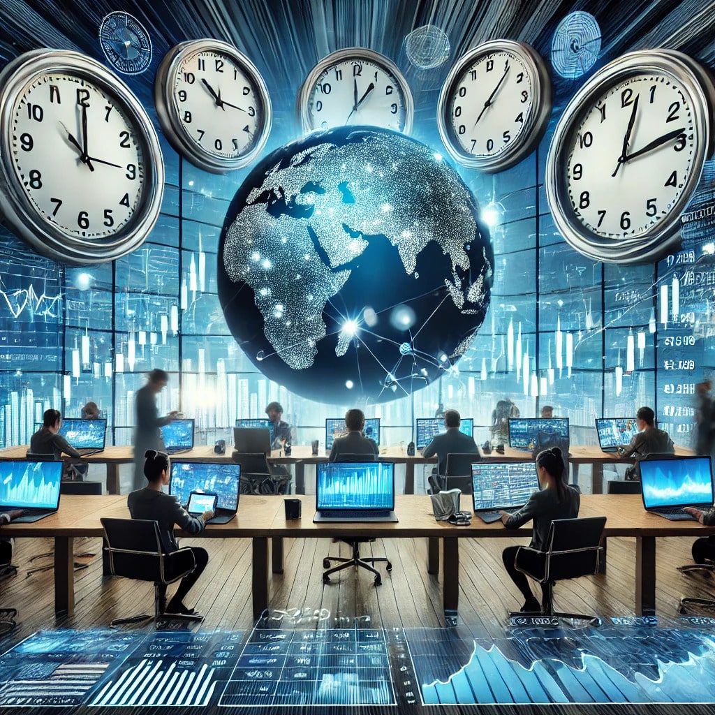 Finding optimal trading times world wide