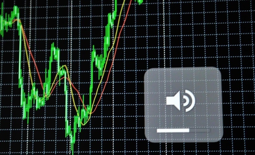 black green upward forex chart