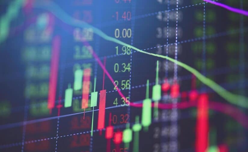 red and green forex chart and price